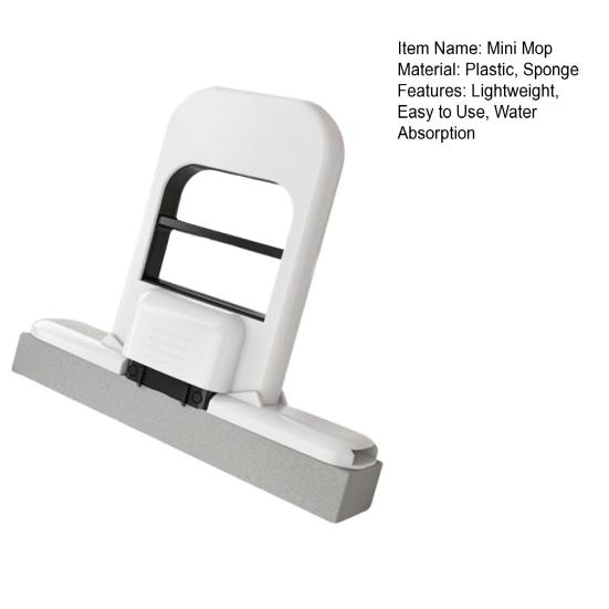 1/2/3 шт. Мини складная настольная швабра, легкая конструкция, водопоглощение, использование одной рукой, портативная мини швабра с губкой для уборки