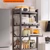 BieYing Upgraded Carbon Steel Pull-out Kitchen Storage Rack