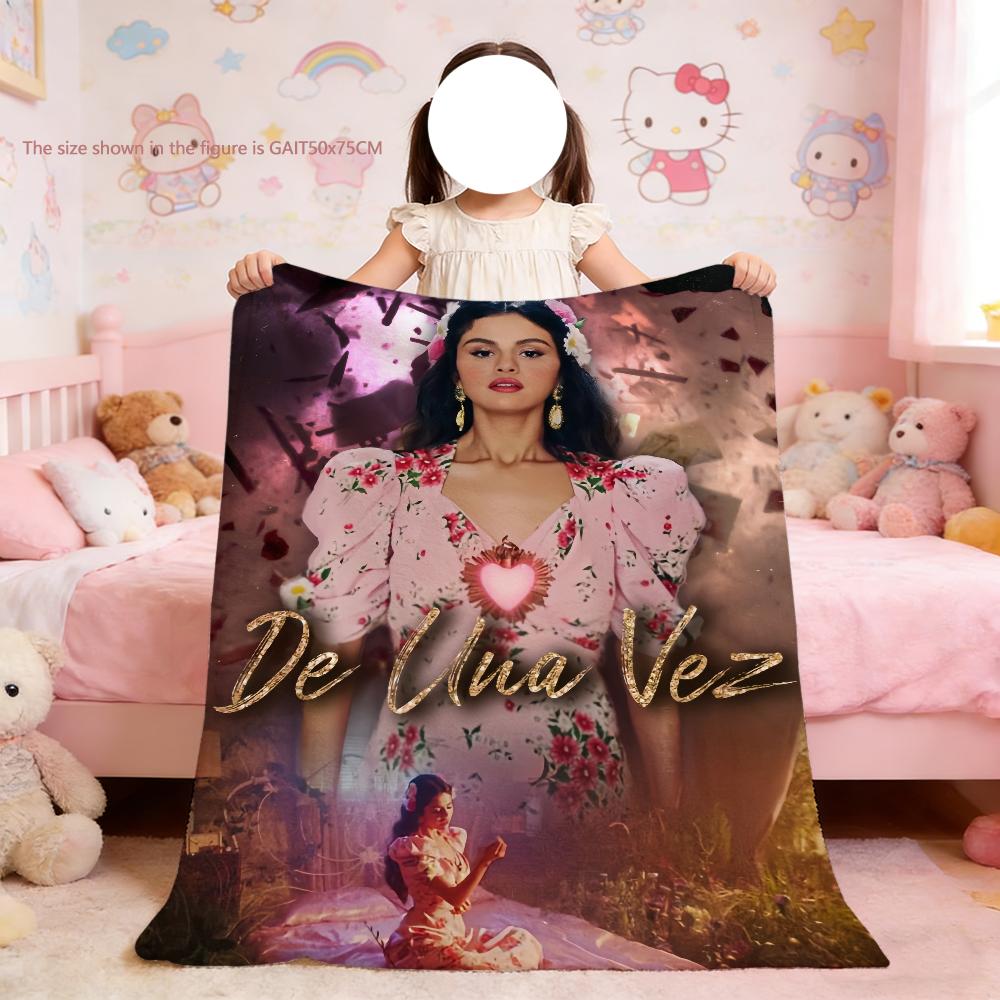 Blanket For Soft Throw Blanket for Picnic Bed Sofa Home Selena Bedroom Cozy singer Gomez Warm Comfortable