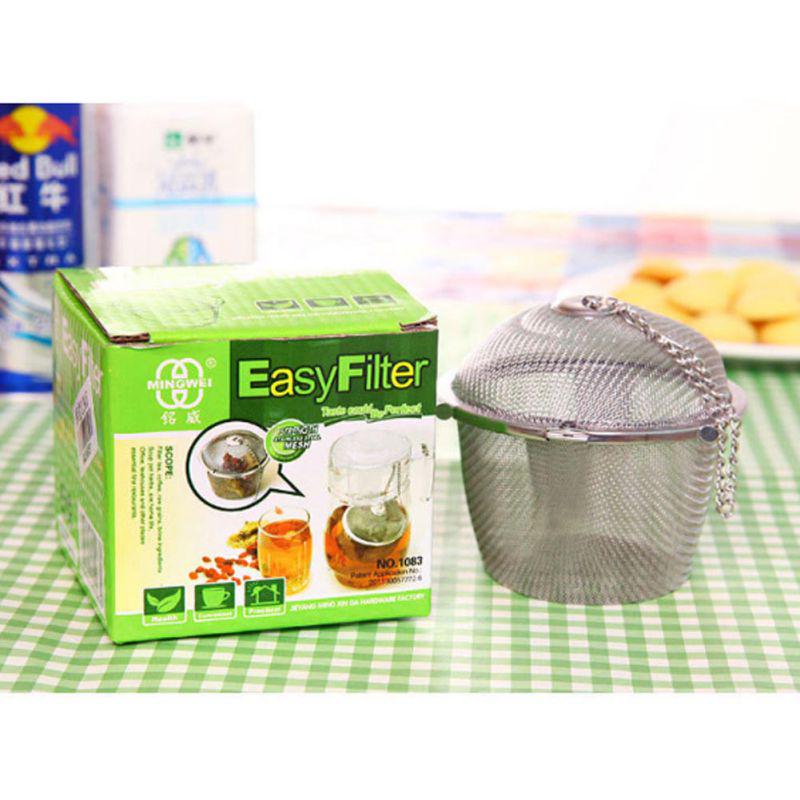 Нержавеющая сталь, кухонное многоразовое сито для чая, тенниса, кофе, рагу, специй, супа, травяное сито, фильтр-саше, цепочка