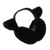 Winter Warm Earmuffs Super Soft Ultra-Thick Friendly To Skin Solid Color Women Earmuffs Ear Cover with Cat Ears