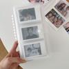 Прозрачный Фотоальбом-Папка для Хранения Фотокарточек K-pop Идолов, Альбом для Коллекционирования Стикер-Карт, Держатель для Фотокарточек K-pop Идолов, Папка на Кольцах для Карт