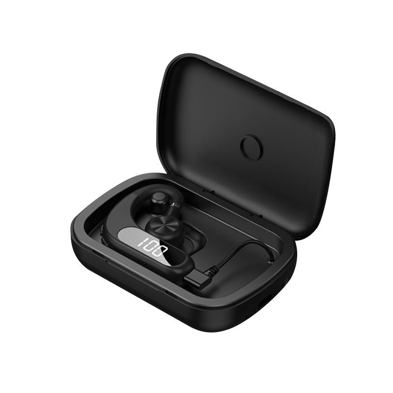 Новые наушники Bluetooth с воздушной проводимостью, одно вращение уха, с зарядным отсеком, без ушного подвесного внешнего звука, большая мощность