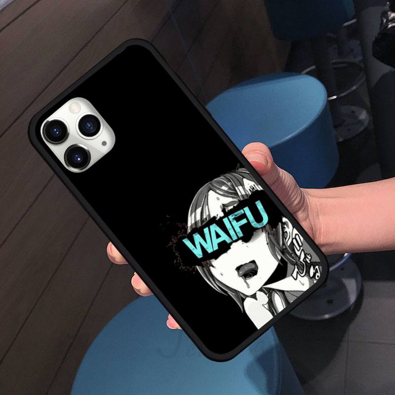 Hentai Harajuku Anime Girl Phone Case Cover Coque Fundas Capa for iPhone 11 12 Pro XS MAX 8 7 6 6S Plus X 5S SE 2020 XR