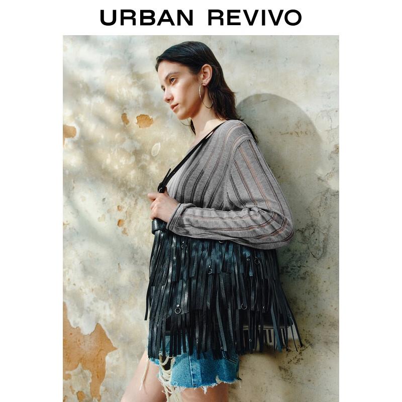 Женский топ UR с ажурной вязкой UWH950081