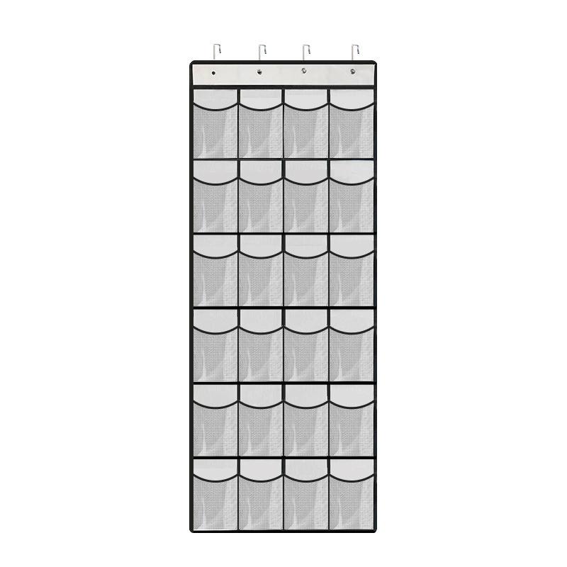 12/24 кармана Настенная полка для обуви за дверью Подвесной органайзер для обуви для шкафа Подвесная полка-держатель для обуви Вешалка