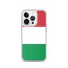 Coque iPhone - Drapeau Italie - iPhone 14 Pro - Souple - Multicolore - Design Vertical