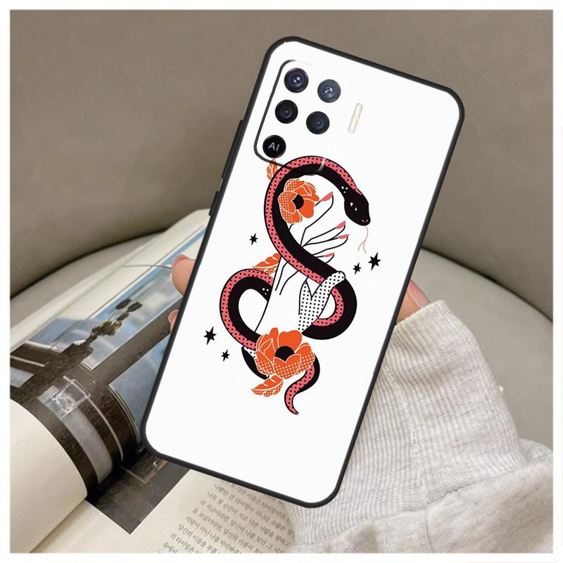 Чехол-рука-змея для OPPO A53 A5 A9 2020 A96 A76 A16 A54 A74 A94 A58 A78 A98 A52 A72 A15 A17 A57 A77 A79