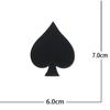 8pcs Red Heart Patches DIY Iron on Patches Spades Poker Sewing Supplies  Clothing Bag Accessories