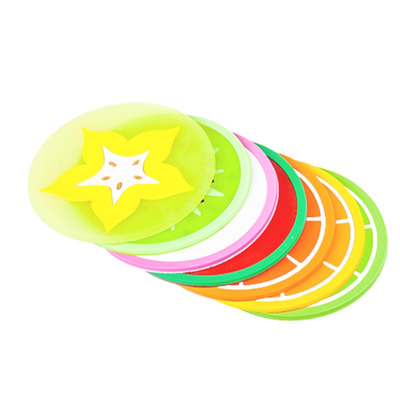 Современная подставка для фруктов, красочная силиконовая чашка, держатель для напитков, коврик, посуда, подставка для столовых приборов