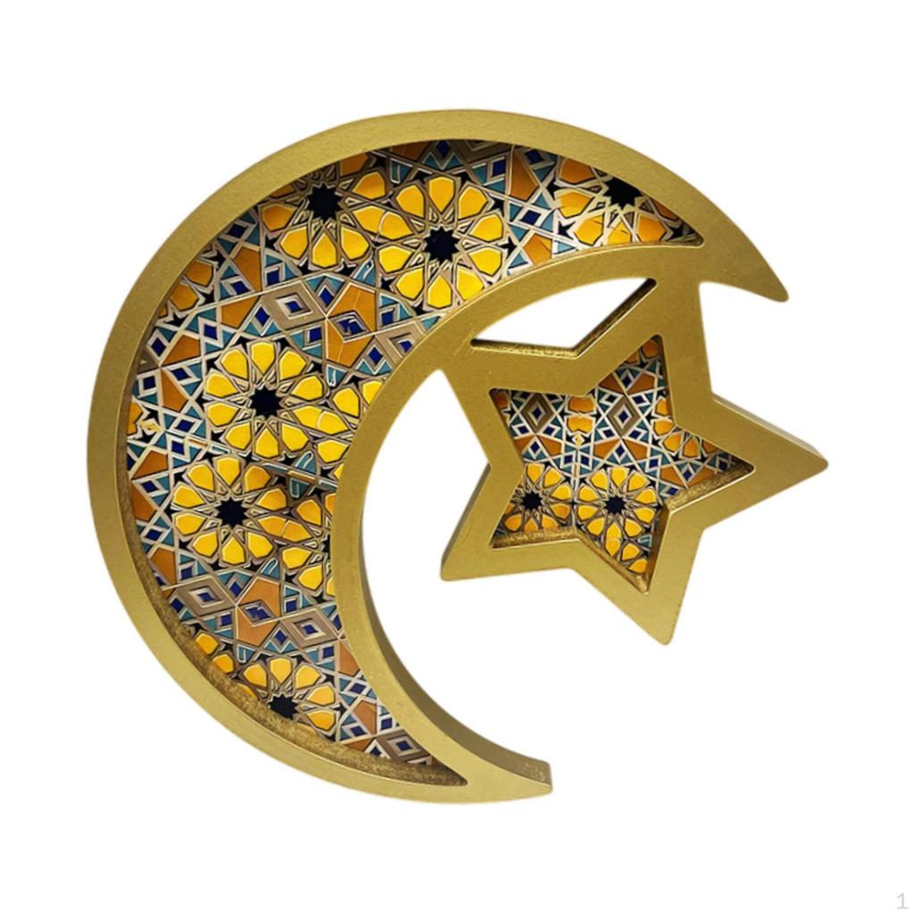 Ramadan Serving Tray Decoration Moon Star for Wedding Gatherings Events