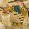 Зимние теплые шерстяные вязаные перчатки без пальцев Sugar Bean для женщин