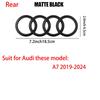 4 Rings Logo ABS Car Front Grille Hood Emblem Rear Trunk Badge Sticker Valve For Audi A3 A4 B8 8P A5 A6 A7 A8 Q2 Q3 Q5 Q7 Sline