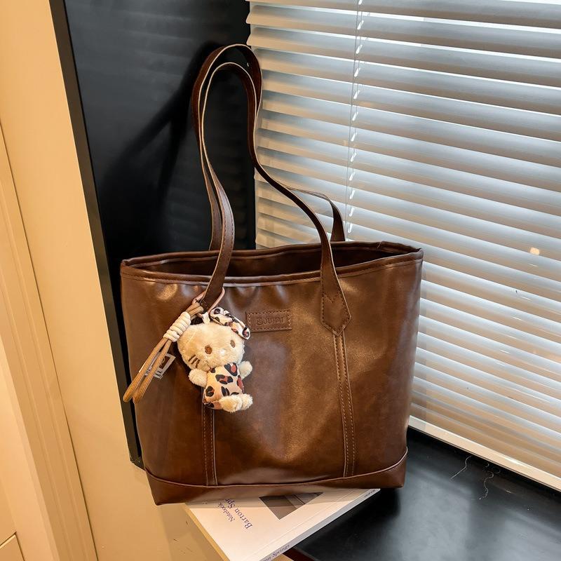 Large-capacity tote bag women's 2026 new fashionable and simple casual shoulder bag to work commuting texture big bag