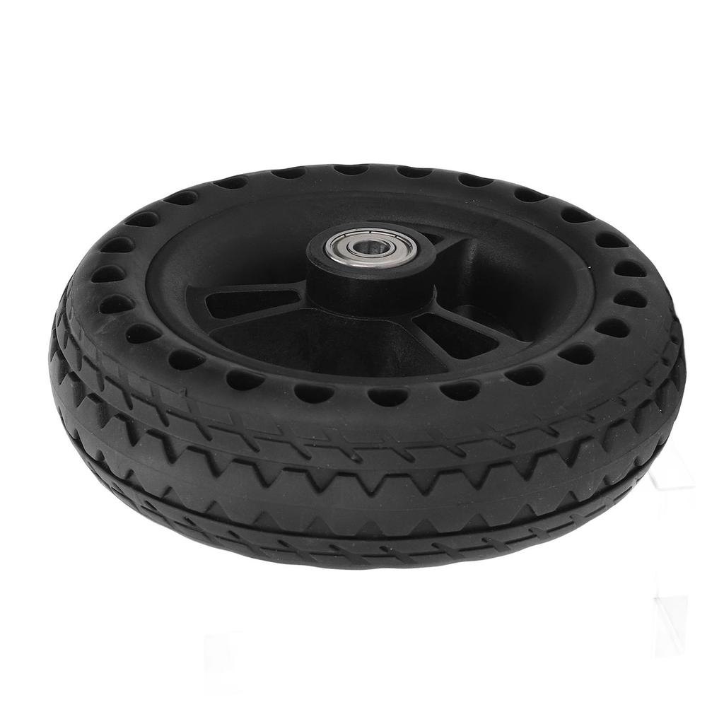 Колесо 6 дюймов TPE резиновое цельное, нескользящее, 75 кг, грузоподъемность, сменное колесо для ручной тележки