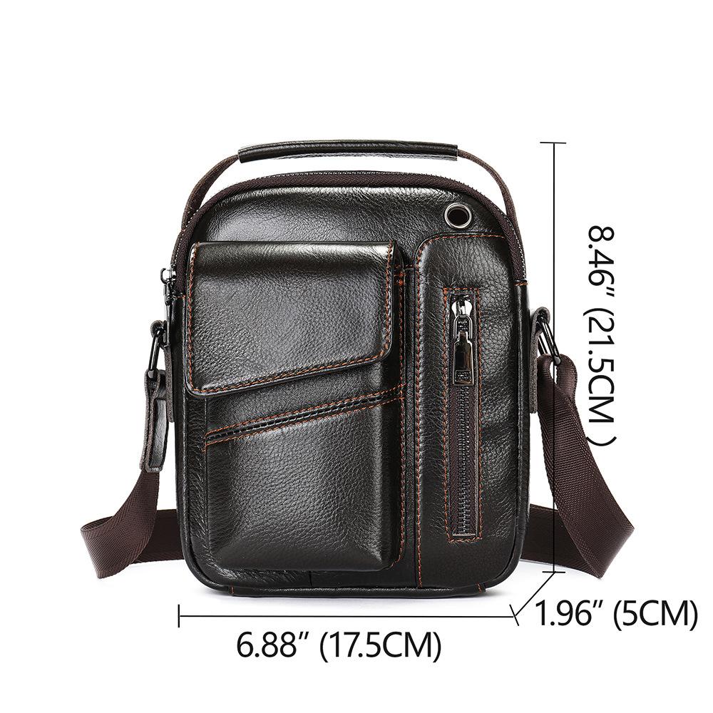 Сумка через плечо из натуральной кожи, мужская сумка через плечо, деловая сумка через плечо из коровьей кожи