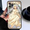 Аниме Фрирен Милый Чехол Для Телефона Для Iphone 16 15 17 13 14 12 11 Pro Max Plus Черный Чехол