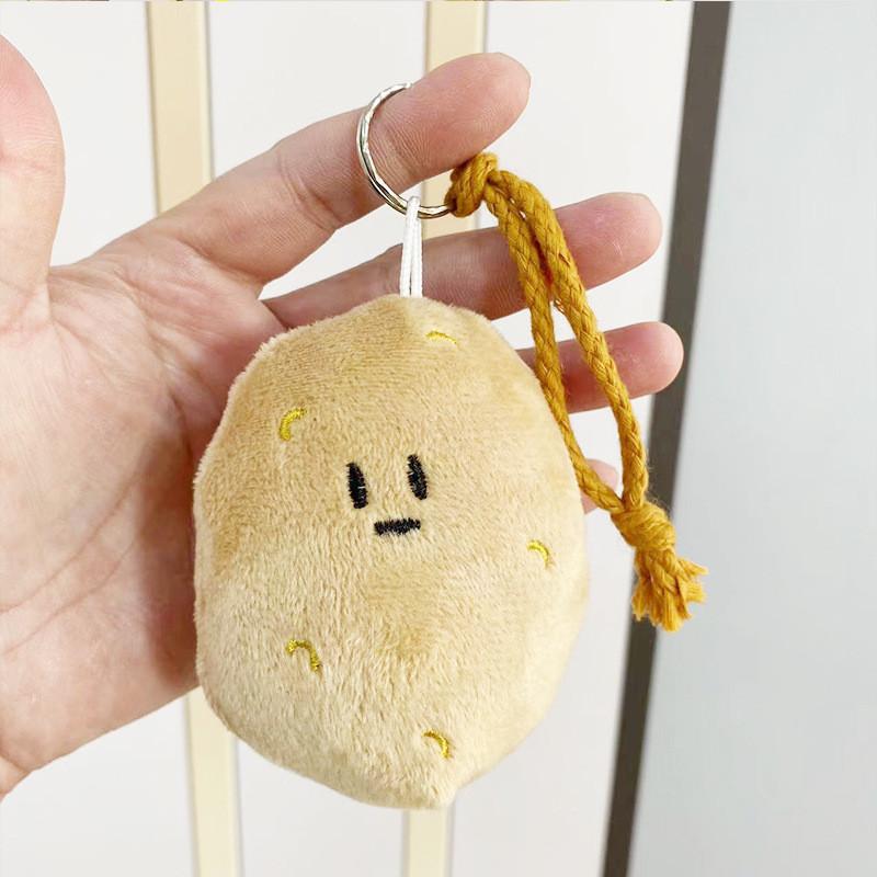 Soft Cuddly And Potato Plush Keychain Doll Cute Accessory For Bags And Gifts