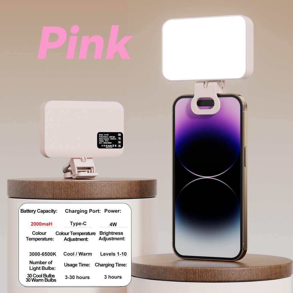 Mobile Phone Fill Light Rechargeable RGB LED Straight Pocket Video Photography Lighting On For Mobile Phone Make Up Fill Light