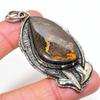 Boulder Opal Handmade 925 Sterling Silver Jewelry Pendant 2.88" y1T38