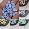 Высококачественное украшение для ногтей, креативное, 50 шт., смола AB, цветная иллюзия, ручная работа, аксессуары для украшений, серьги, бусины, материалы, цветок, 8 мм