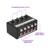 Mini Stereo 4 Channel Passive Mixer RCA Portable Audio Mixer 1 in 4 Out Stereo Distributor Volume Control, No Battery Required