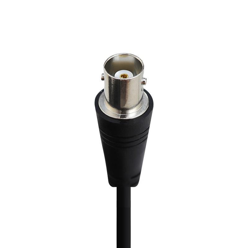 1-Meter BNC Surveillance Coaxial Video Cable with Dual Female Connectors for HD Cameras