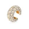 Rhinestone Dangle No Piercing Earrings CZ Cuff Earrings Statement C-shaped Cubic Zirconia Ear Cuff