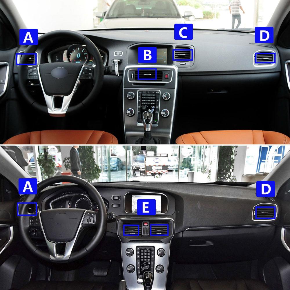 Передний левый и правый кондиционер, зажимы для вентиляционного отверстия переменного тока, слайдер для Volvo S60 V60 V40 2011 2012 2013 2014 2015 2016 2017