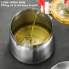 1,5/2 л Кастрюля-фильтр для масла из нержавеющей стали с корзиной для фритюра, большой емкости, сито с мелкой сеткой, жир от бекона
