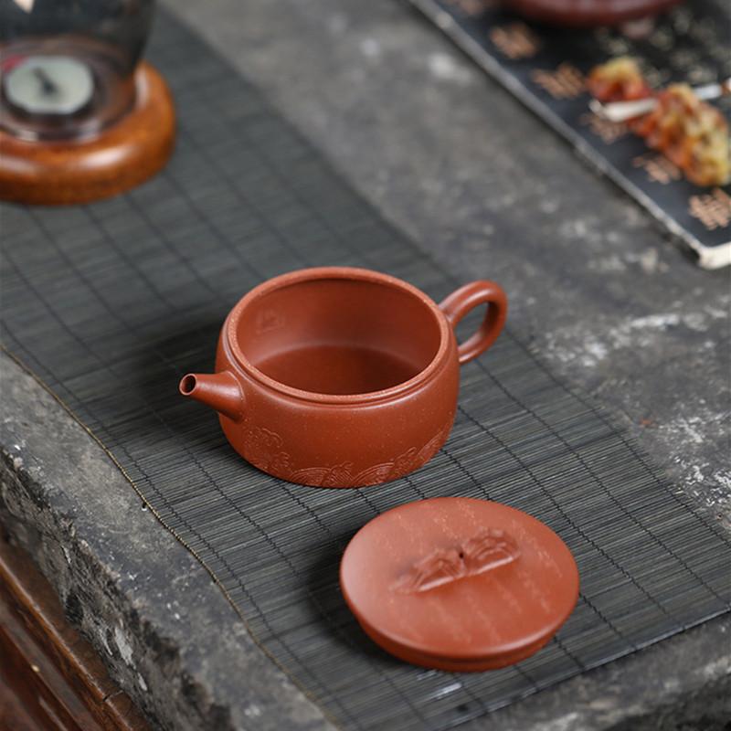 Чайник из фиолетовой глины Исин объемом 160 мл, знаменитый ручной работы, красивый чайник для заваривания чая, китайский чайный сервиз «Цзыша» ручной работы