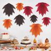 9 шт. осенняя вечеринка кленовые листья бумажные веера деревенский подвесной бумажный веер украшение для осени День благодарения день рождения детский душ свадьба декор