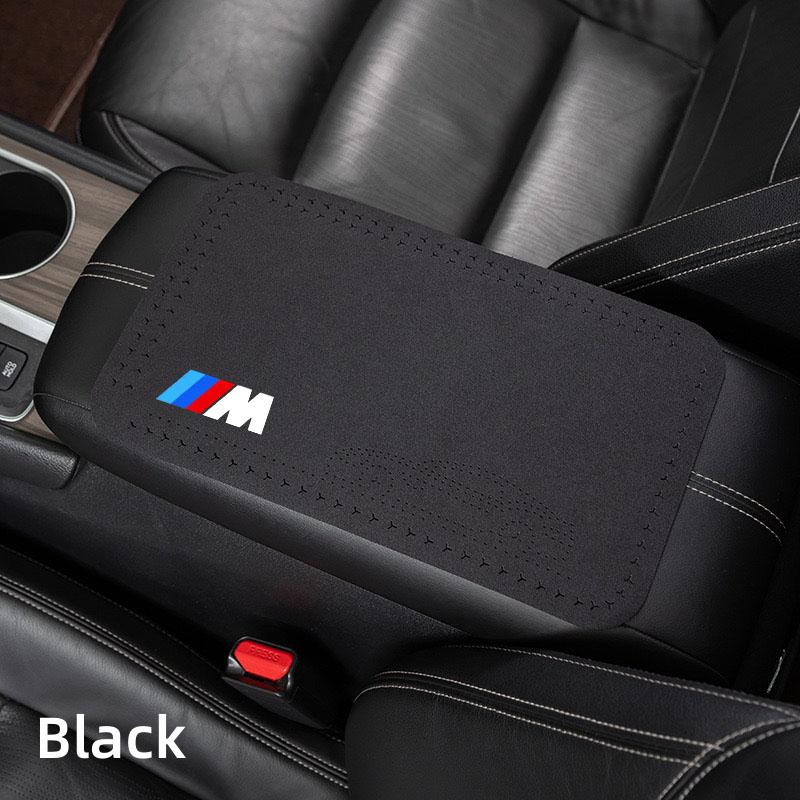 BBKA9 Car Armrest Box Height Pad Universal Leather Armrest Cushion For BMW M E30 E39 E46 E90 E93 E60 F10 M5 M6 M7 X4 X5 X1 accessories