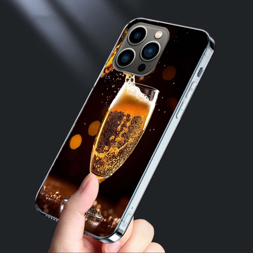Свежее холодное пиво Чехол для телефона Для Iphone 16E 15 Pro 14 Plus 17E 16 17 Pro Max Air 11 12 13 Mini Ударопрочный Capa Милый Чехол TPU