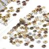 200Pcs 4mm 5mm 6mm Daisy Flower Spacers Bead Metal Tibetan Silver Color Spacer Beads for Jewelry Making
