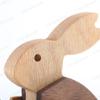 Novel and Creative Wooden Toy Decoration Wooden Little Rabbit Slope Doll Walking Little White Rabbit Home Accessories Decor