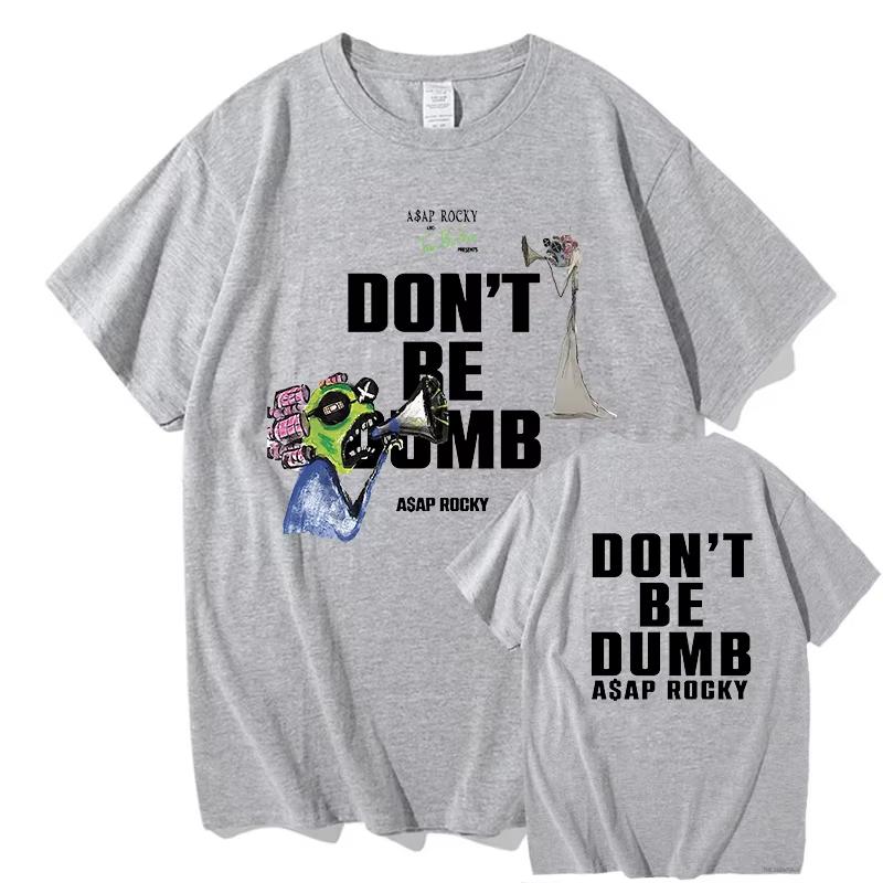 Футболки с принтом AAP ROCKY Don T Be Dumb Tour Высококачественные мужские модные футболки Летние хлопковые футболки Подарок для фанатов