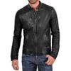 Men's Genuine Lambskin Black Leather Jacket Stylish Motorcycle Biker Outerwear MJ 31