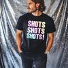 Футболка Shots Shots Shots Веселый принт Маскарад Выходные Вечеринка 00-х Алкогольная футболка