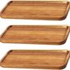 Acacia Oval Wooden Tray for Snacks, Fruit, Steak, and Dinner.