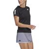 adidas Футболка Club Tennis с логотипом, удобная, повседневная, с круглым вырезом, с коротким рукавом, женская, черная HS1450
