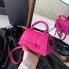Mini PU Crossbody Bag Women Girls Square Shoulder Bag Solid Color Parent-child Pouch Sweet Lipstick Makeup Bag