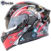 Cool Ride Treasure Bluetooth Full-Face Flip-Up Motorcycle Helmet with Dual Lens and FM Radio