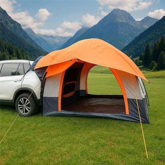 Tente auvent - ME64 - 1-2 personnes - Autoportante - Polyester 190T orange