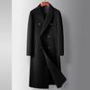 Men's Coat Autumn and Winter Long Wool Double-breasted Trench Coat Youth Business Double-sided Warm Casual Jacket