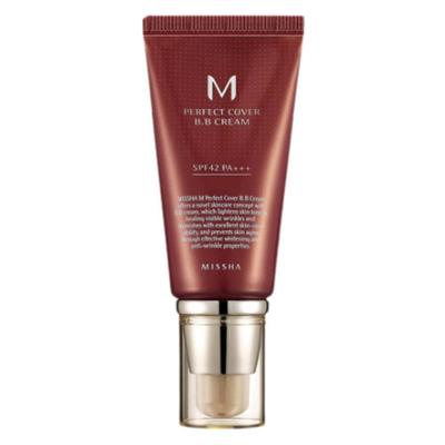 BB-крем M Perfect Cover 50 мл, SPF42 PA+++, Стойкая тональная основа, K-Beauty