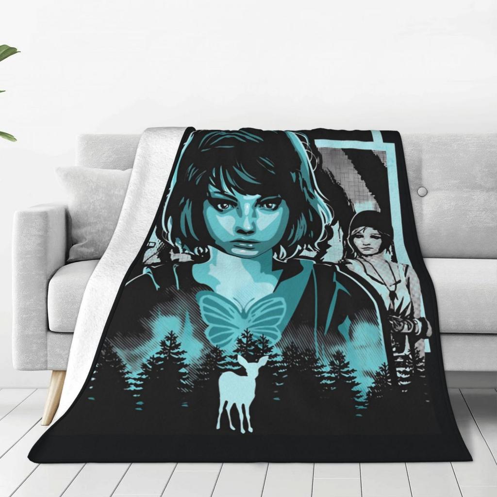 Life Is Strange Blanket Video Game Travelling Flannel Bedding Throws Soft Durable Living Room Custom DIY Bedspread Gift Idea