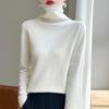 Женский кашемировый свитер Qinghe Cashmere 30% Кашемир 70% Шерсть Осенне-зимний кашемировый пуловер Мягкий и теплый
