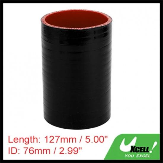 UXCELL 60/63/65/68/70/76/80/83/90/102/127/152mm ID 127mm Long 0 Degree 4-Ply Reinforced High Temp Car Silicone Coolant Hose