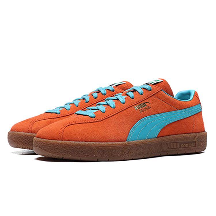 Puma Colibri Sd Delphin Og Кожа высшего качества Баланс Легкие Прочные Низкие Кеды Мужские кроссовки Оранжевый 374980-02